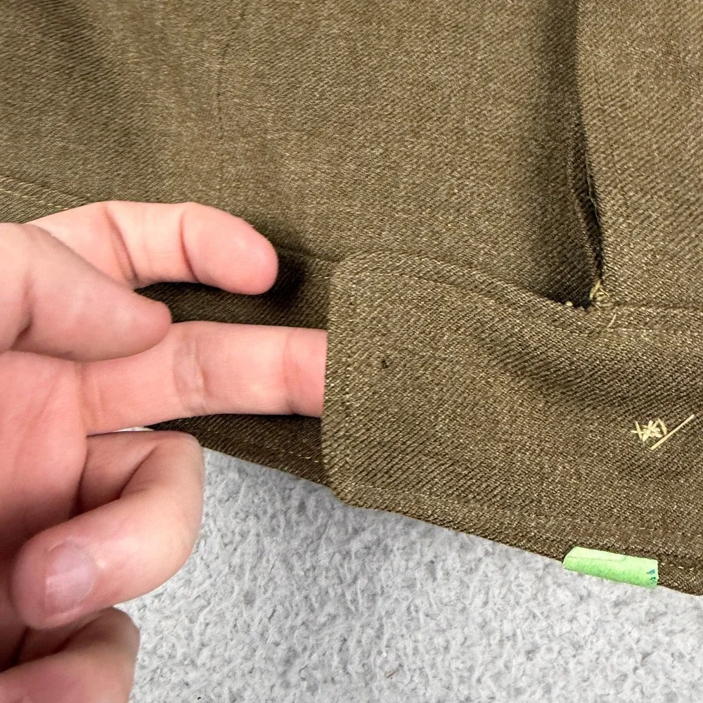 VTG Army Jacket Mens 36R Wool Military IKE Field Coat 50s Armored Patch